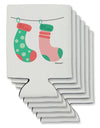 Cute Mrs and Mrs Christmas Couple Stockings Can / Bottle Insulator Coolers by TooLoud-Can Coolie-TooLoud-6-Davson Sales