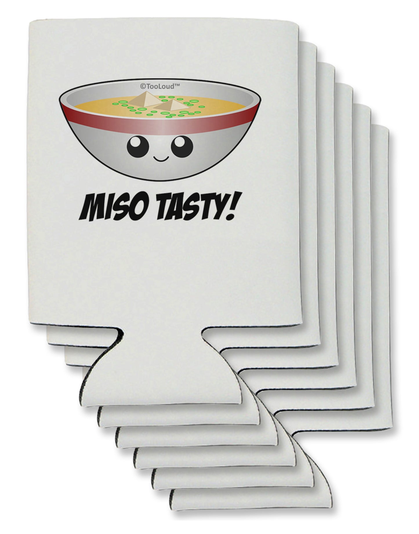 Miso Tasty - Cute Miso Soup Bowl Can / Bottle Insulator Coolers by TooLoud-Can Coolie-TooLoud-6-Davson Sales