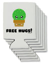 Cute Cactus - Free Hugs Can / Bottle Insulator Coolers-Can Coolie-TooLoud-6-Davson Sales