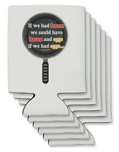 If We Had Bacon - Text Can / Bottle Insulator Coolers by TooLoud-Can Coolie-TooLoud-6-Davson Sales