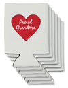 Proud Grandma Heart Can / Bottle Insulator Coolers by TooLoud-Can Coolie-TooLoud-6-Davson Sales