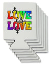 Love Is Love Lesbian Pride Can / Bottle Insulator Coolers-Can Coolie-TooLoud-6-Davson Sales