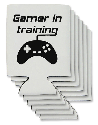 Gamer In Training BnW Can / Bottle Insulator Coolers by TooLoud-Can Coolie-TooLoud-6-Davson Sales