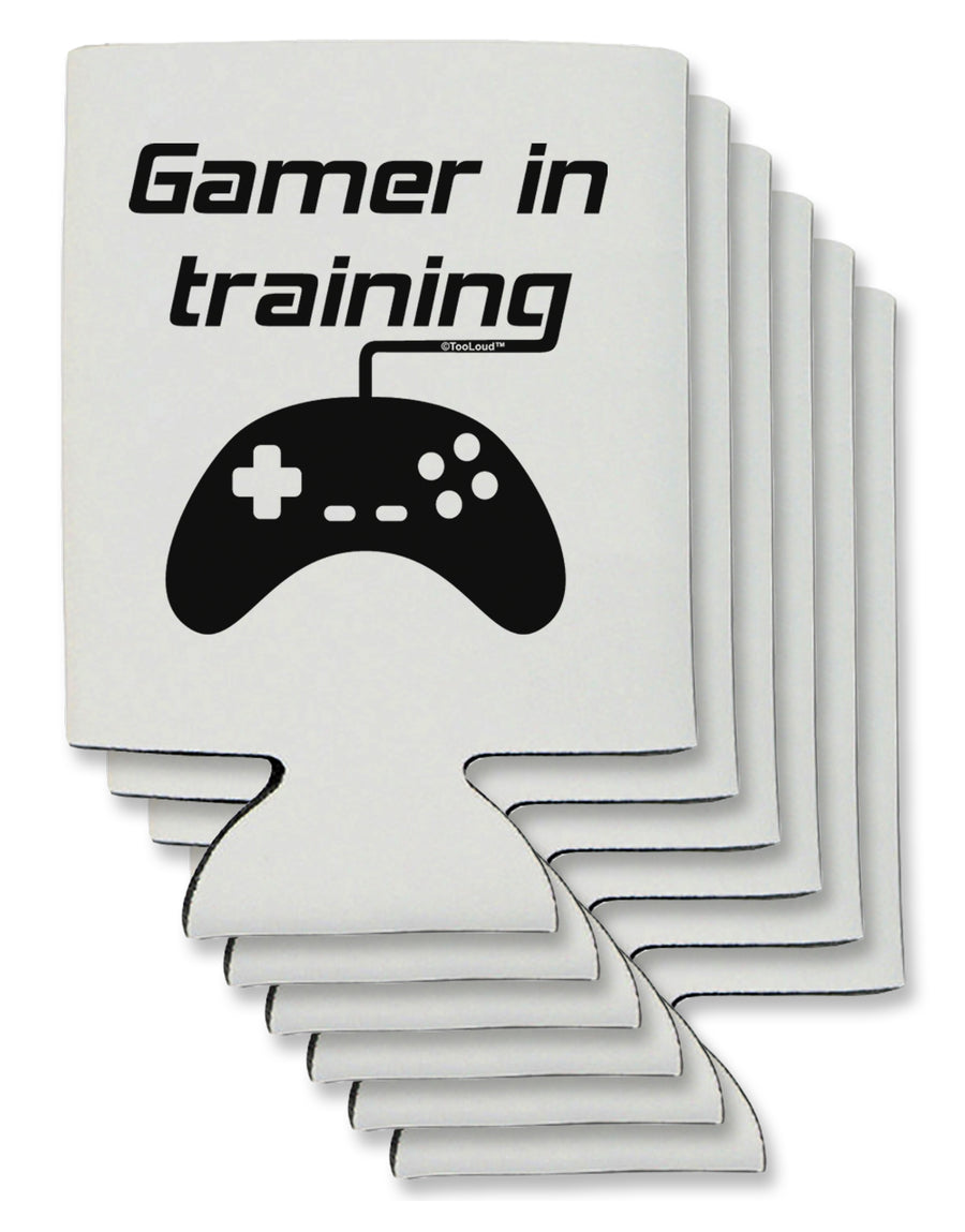 Gamer In Training BnW Can / Bottle Insulator Coolers by TooLoud-Can Coolie-TooLoud-1-Davson Sales