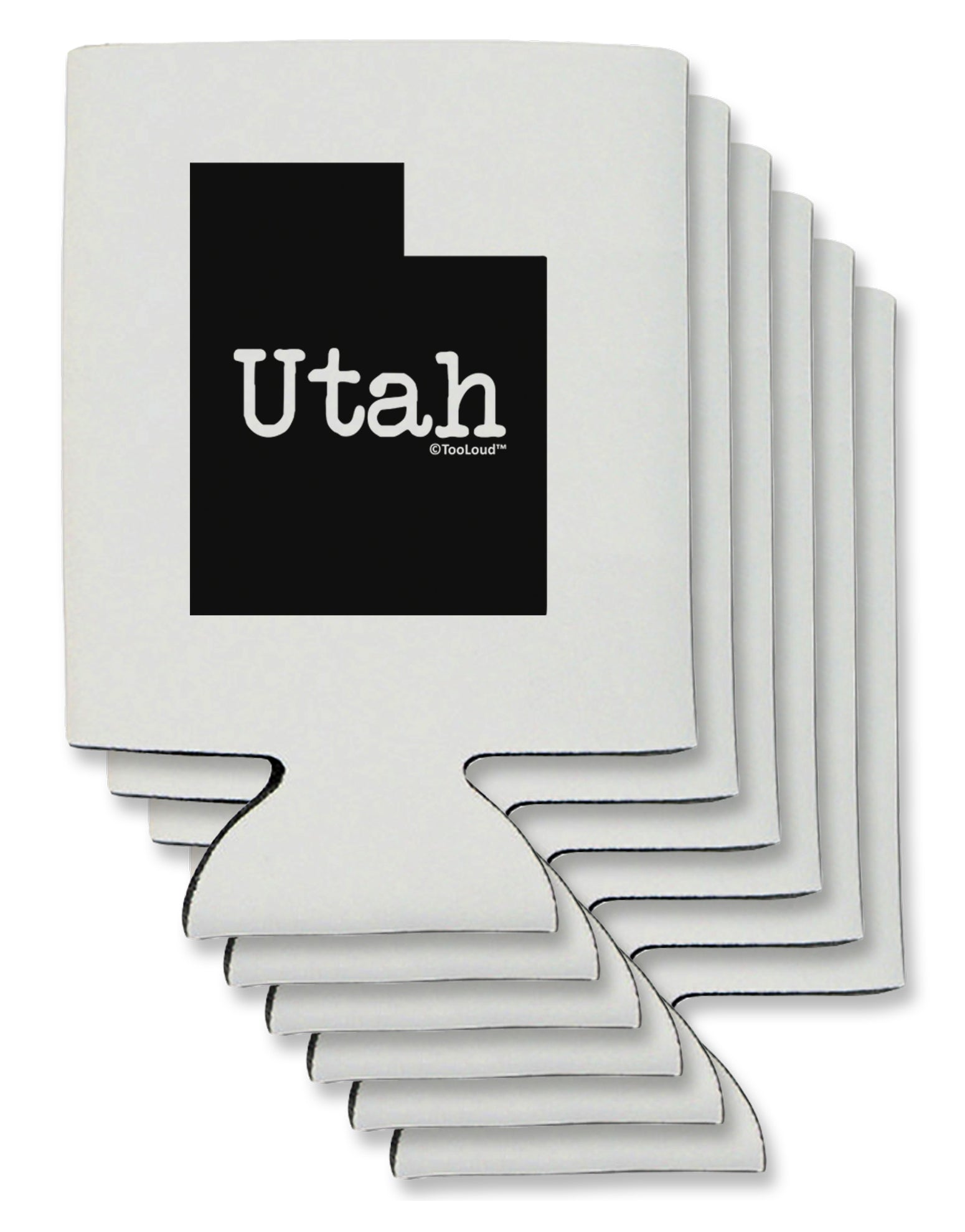 Utah - United States Shape Can / Bottle Insulator Coolers by TooLoud-Can Coolie-TooLoud-6-Davson Sales