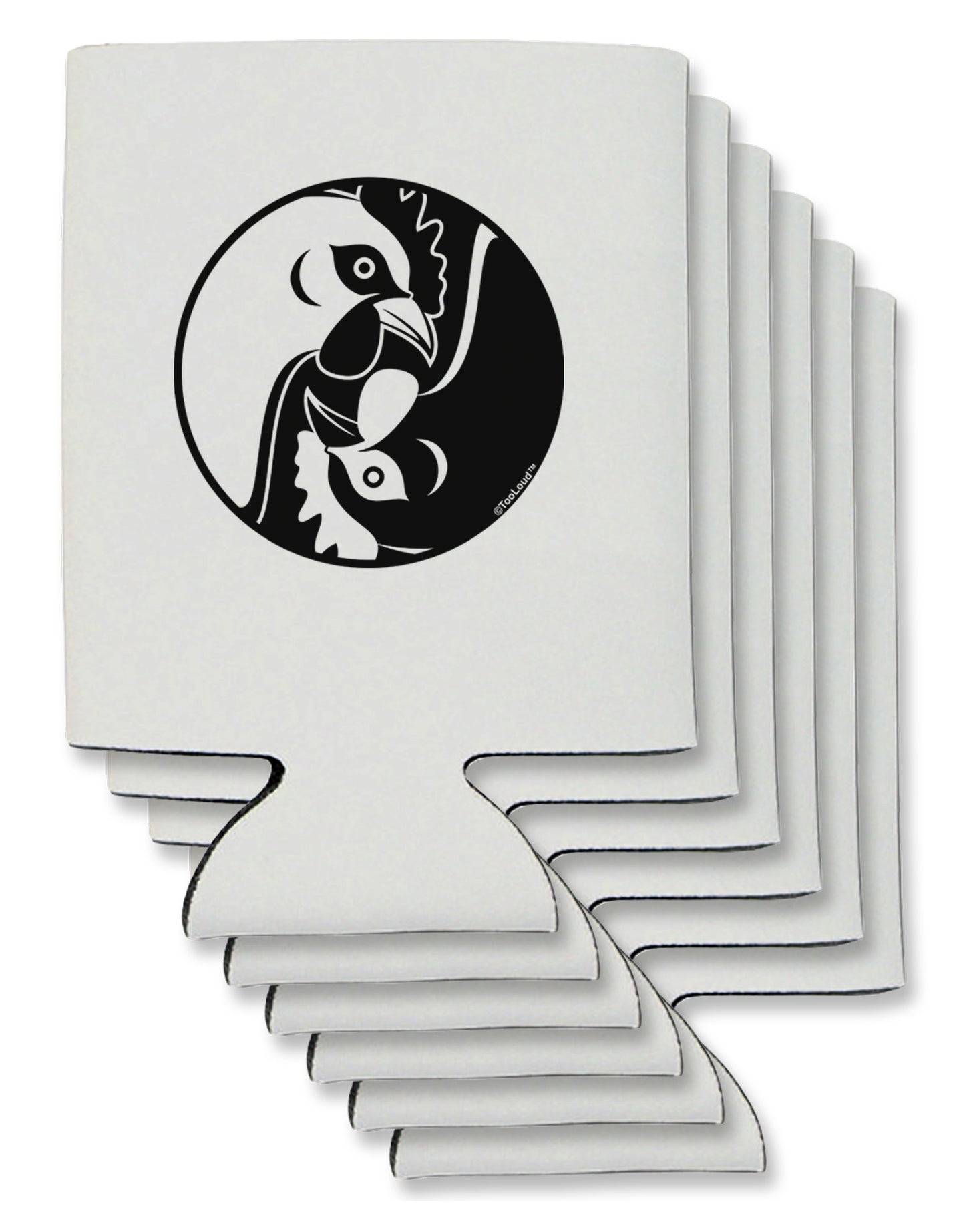 TooLoud Yin Yang Chicken Can / Bottle Insulator Coolers-Can Coolie-TooLoud-6-Davson Sales