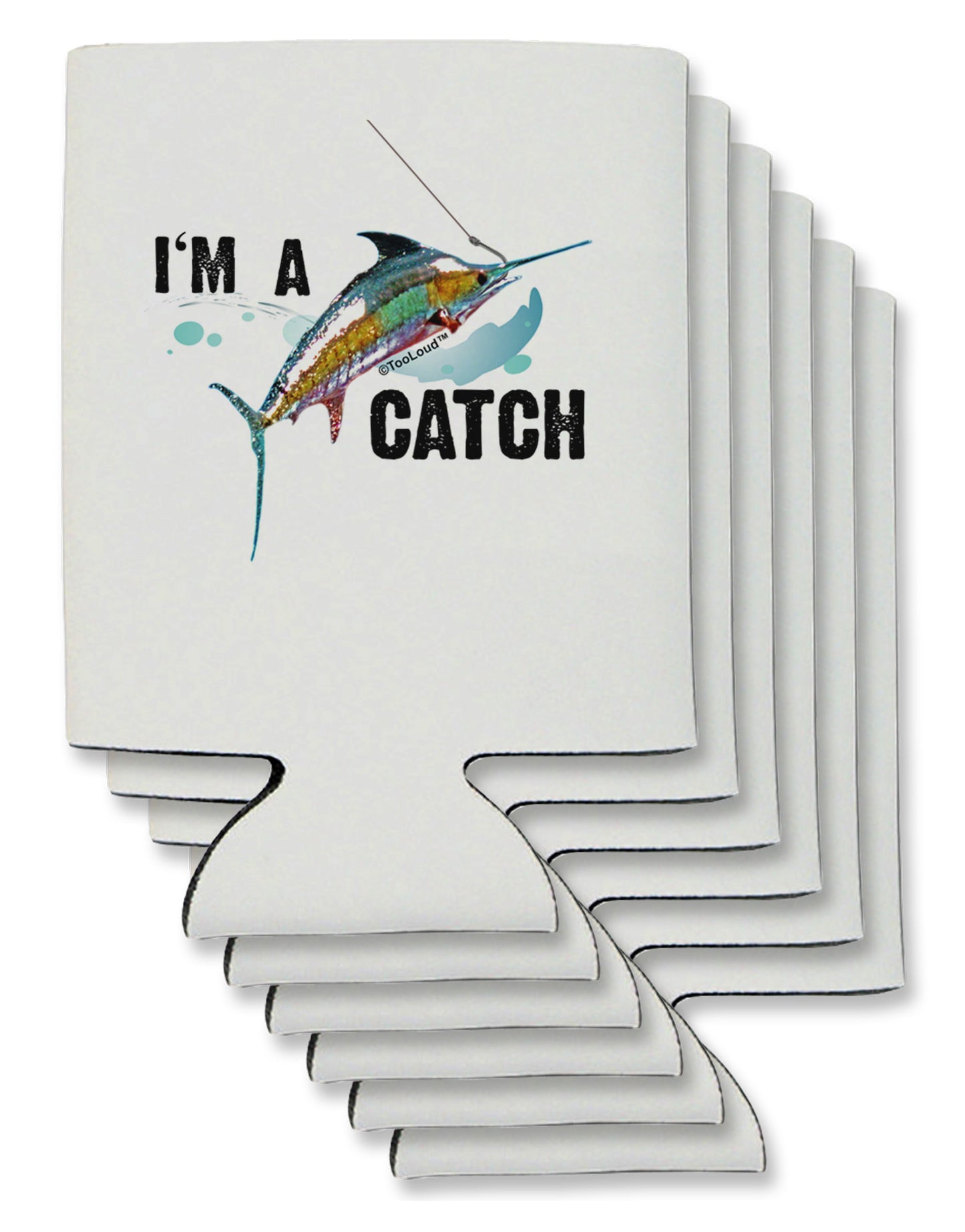I'm A Catch Swordfish Can / Bottle Insulator Coolers-Can Coolie-TooLoud-6-Davson Sales