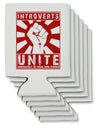 Introverts Unite Funny Can / Bottle Insulator Coolers by TooLoud-Can Coolie-TooLoud-6-Davson Sales