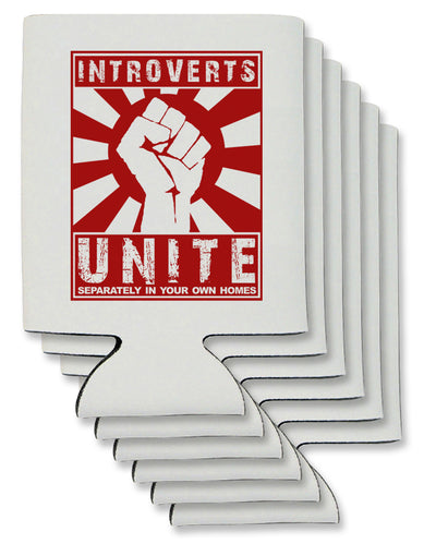 Introverts Unite Funny Can / Bottle Insulator Coolers by TooLoud-Can Coolie-TooLoud-6-Davson Sales