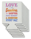 Love is like Sunshine - Quote Can / Bottle Insulator Coolers-Can Coolie-TooLoud-6 Pieces-Davson Sales