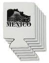 Mexico - Temple No 2 Can / Bottle Insulator Coolers by TooLoud-Can Coolie-TooLoud-6-Davson Sales