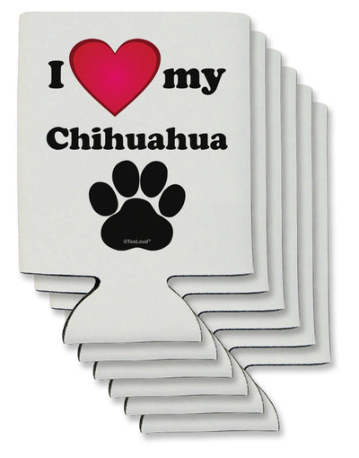 I Heart My Chihuahua Can / Bottle Insulator Coolers by TooLoud-Can Coolie-TooLoud-6-Davson Sales