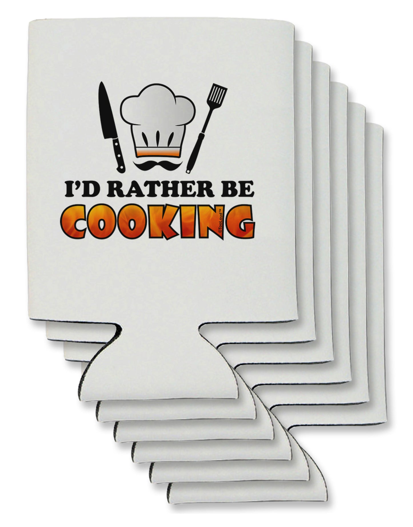 I'd Rather Be Cooking Can / Bottle Insulator Coolers-Can Coolie-TooLoud-6-Davson Sales