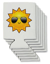 Sun With Sunglasses Can / Bottle Insulator Coolers by TooLoud-Can Coolie-TooLoud-6-Davson Sales