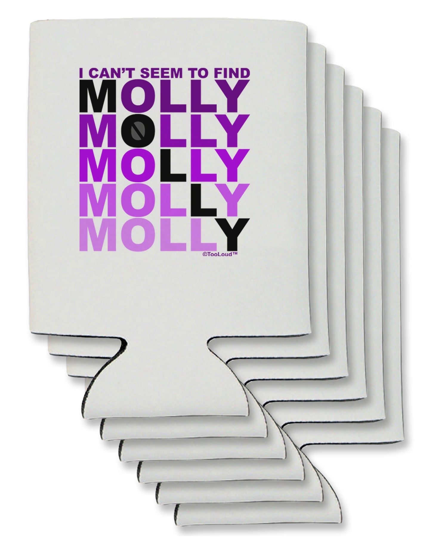 Find Molly Purple Can / Bottle Insulator Coolers-Can Coolie-TooLoud-6-Davson Sales