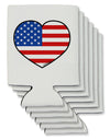 American Flag Heart Design Can / Bottle Insulator Coolers by TooLoud-Can Coolie-TooLoud-6-Davson Sales