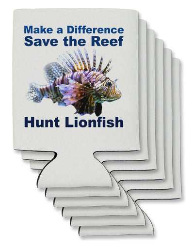 Save the Reef - Hunt Lionfish Can / Bottle Insulator Coolers-Can Coolie-TooLoud-6 Pieces-Davson Sales