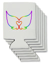 Cute Rainbow Angel Wings Heart Can / Bottle Insulator Coolers-Can Coolie-TooLoud-6 Pieces-Davson Sales