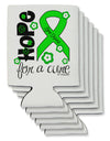 Hope for a Cure - Lime Green Ribbon Lyme Disease - Flowers Can / Bottle Insulator Coolers-Can Coolie-TooLoud-6-Davson Sales