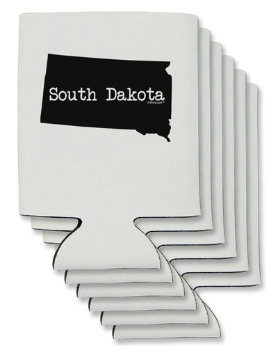 South Dakota - United States Shape Can / Bottle Insulator Coolers by TooLoud-Can Coolie-TooLoud-6-Davson Sales