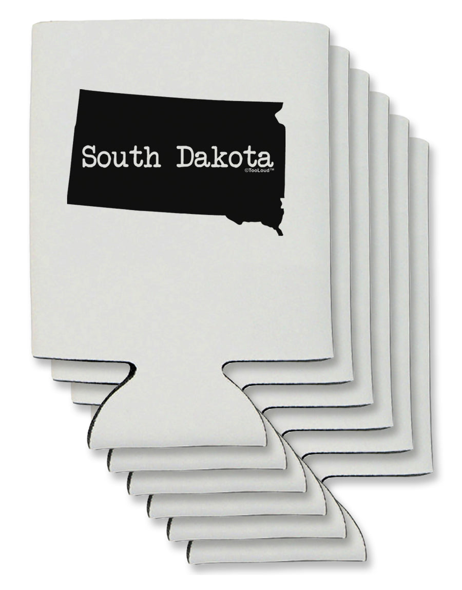 South Dakota - United States Shape Can / Bottle Insulator Coolers by TooLoud-Can Coolie-TooLoud-1-Davson Sales