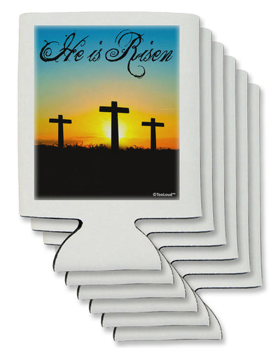 Three Crosses Sunrise - He Is Risen Can / Bottle Insulator Coolers by TooLoud-Can Coolie-TooLoud-6-Davson Sales