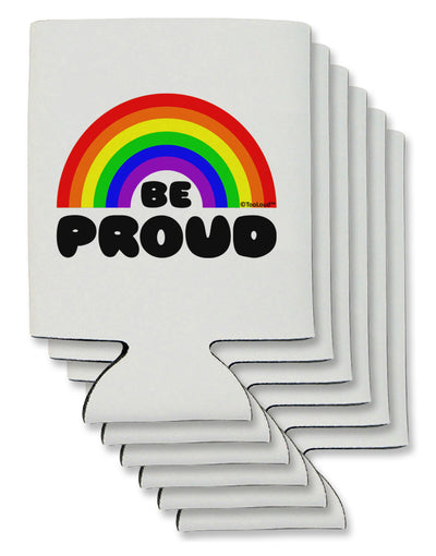 TooLoud Rainbow - Be Proud Gay Pride Can / Bottle Insulator Coolers-Can Coolie-TooLoud-6-Davson Sales