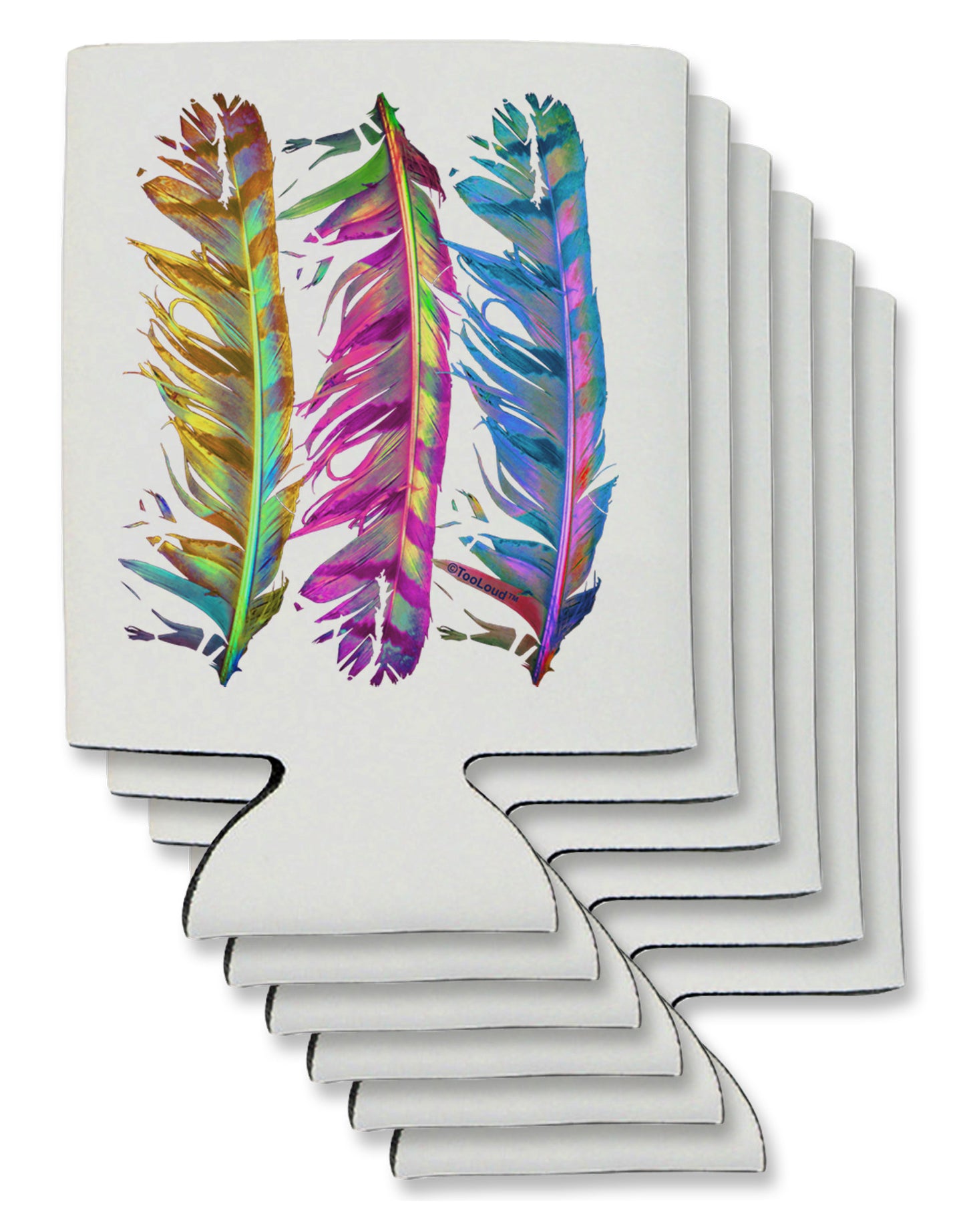 Magic Feathers Can / Bottle Insulator Coolers-Can Coolie-TooLoud-6-Davson Sales