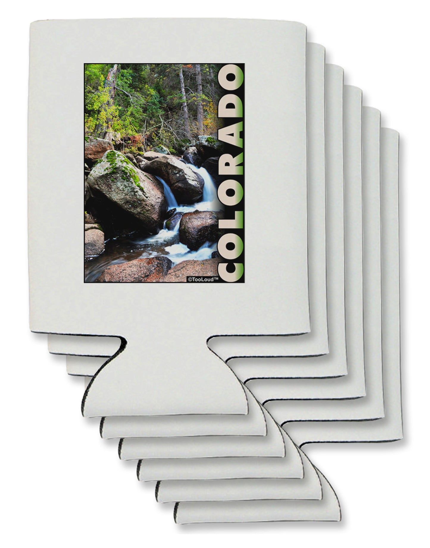 Rockies River with Text Can / Bottle Insulator Coolers-Can Coolie-TooLoud-6-Davson Sales