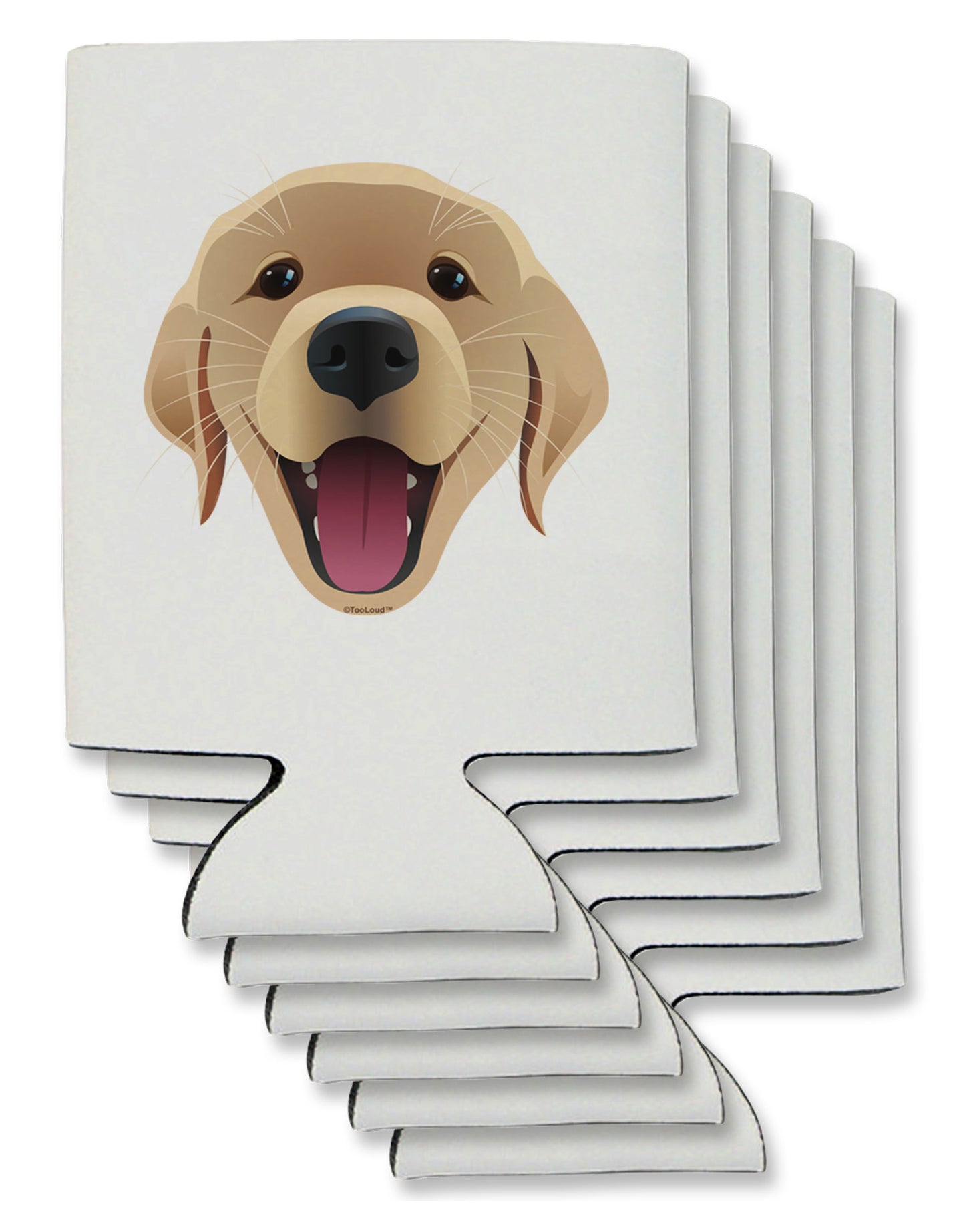 Cute Golden Retriever Puppy Face Can / Bottle Insulator Coolers-Can Coolie-TooLoud-6-Davson Sales