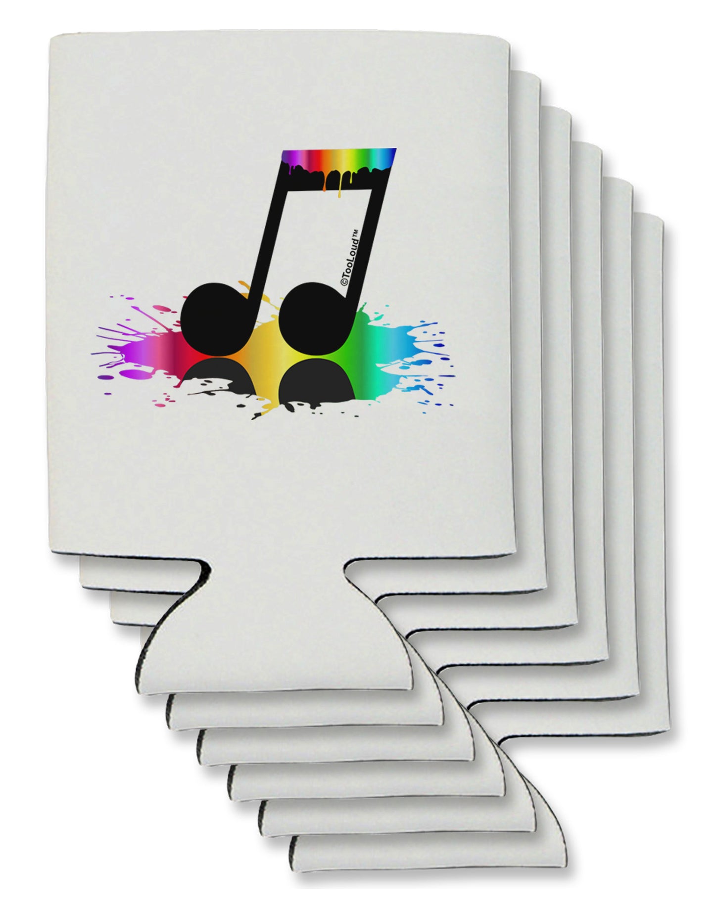 Paint Music Note Can / Bottle Insulator Coolers-Can Coolie-TooLoud-6-Davson Sales