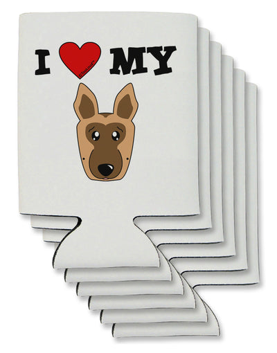 I Heart My - Cute German Shepherd Dog Can / Bottle Insulator Coolers by TooLoud-Can Coolie-TooLoud-6-Davson Sales