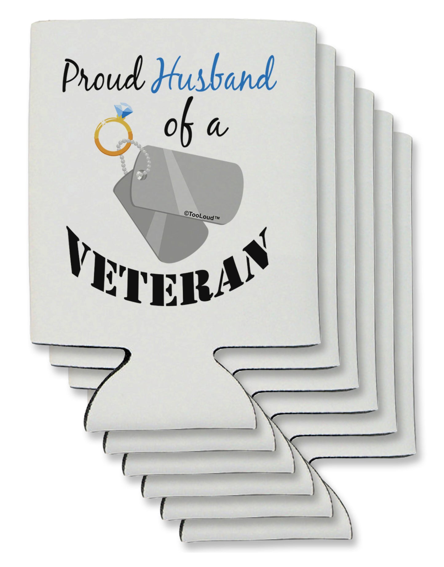 Husband of Veteran Can / Bottle Insulator Coolers-Can Coolie-TooLoud-6-Davson Sales