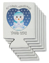 Personalized My First Christmas Snowbaby Blue Can / Bottle Insulator Coolers-Can Coolie-TooLoud-6-Davson Sales