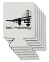 Bay Bridge Cutout Design - San Francisco Can / Bottle Insulator Coolers by TooLoud-Can Coolie-TooLoud-6-Davson Sales