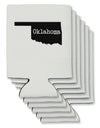 Oklahoma - United States Shape Can / Bottle Insulator Coolers by TooLoud-Can Coolie-TooLoud-6-Davson Sales