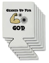 Geared Up For God Can / Bottle Insulator Coolers by TooLoud-Can Coolie-TooLoud-6-Davson Sales