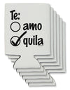 Tequila Checkmark Design Can / Bottle Insulator Coolers by TooLoud-Can Coolie-TooLoud-6-Davson Sales