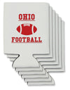 Ohio Football Can / Bottle Insulator Coolers by TooLoud-Can Coolie-TooLoud-6-Davson Sales