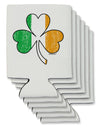 Irish Flag - Shamrock Distressed Can / Bottle Insulator Coolers by TooLoud-Can Coolie-TooLoud-6-Davson Sales