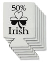 50 Percent Irish - St Patricks Day Can / Bottle Insulator Coolers by TooLoud-Can Coolie-TooLoud-6-Davson Sales