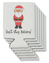 Don't Stop Believin' Santa Christmas Can / Bottle Insulator Coolers-Can Coolie-TooLoud-6 Pieces-Davson Sales