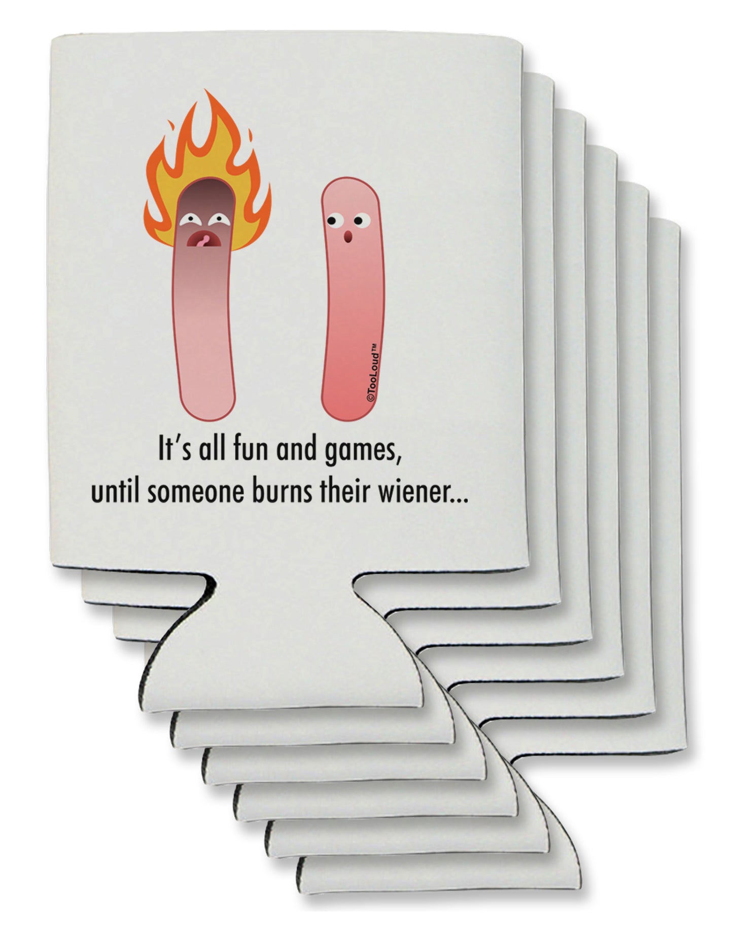 It's All Fun and Games - Wiener Can / Bottle Insulator Coolers by TooLoud-Can Coolie-TooLoud-6-Davson Sales