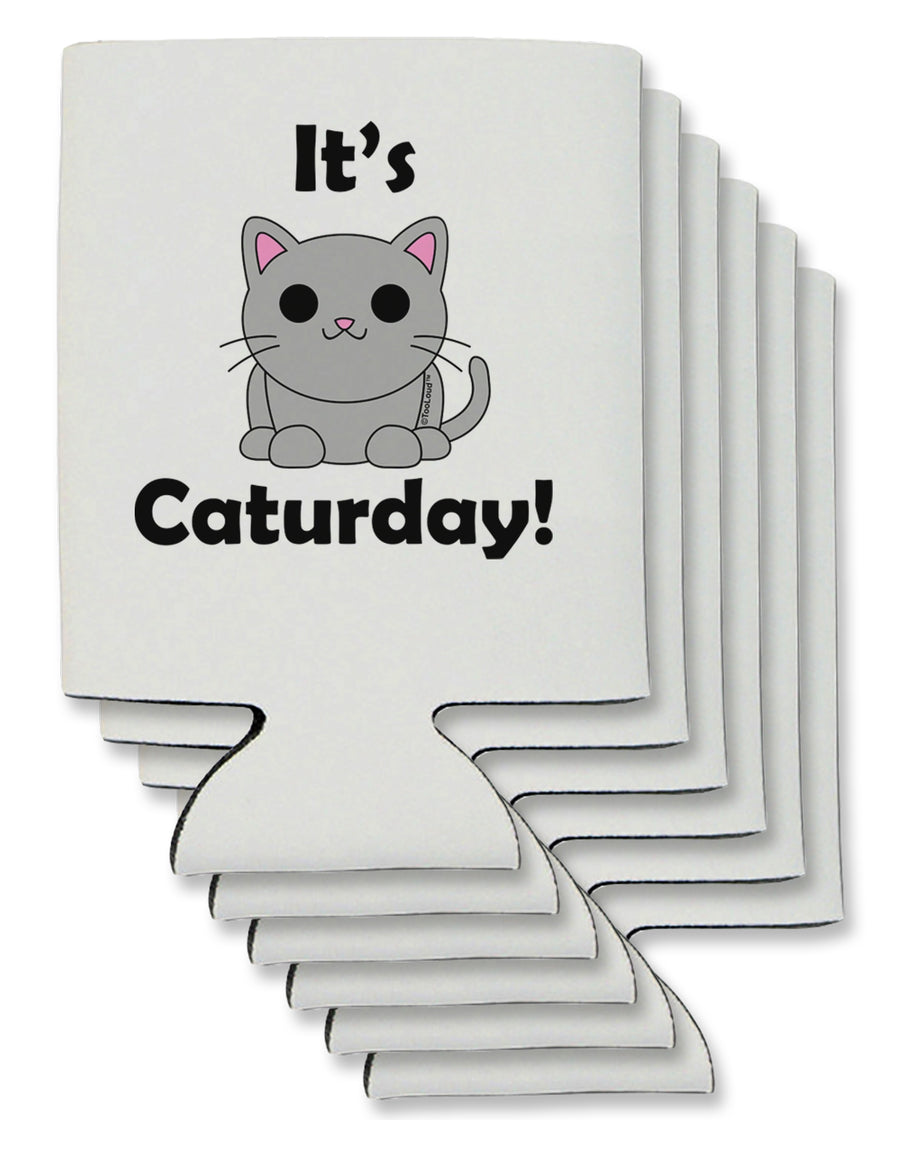 It's Caturday Cute Cat Design Can / Bottle Insulator Coolers by TooLoud-Can Coolie-TooLoud-1-Davson Sales