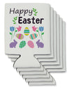 Happy Easter Design Can / Bottle Insulator Coolers-Can Coolie-TooLoud-6 Pieces-Davson Sales