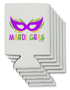 Mardi Gras - Purple Gold Green Mask Can / Bottle Insulator Coolers by TooLoud-Can Coolie-TooLoud-6-Davson Sales