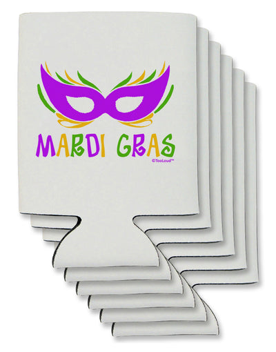 Mardi Gras - Purple Gold Green Mask Can / Bottle Insulator Coolers by TooLoud-Can Coolie-TooLoud-6-Davson Sales