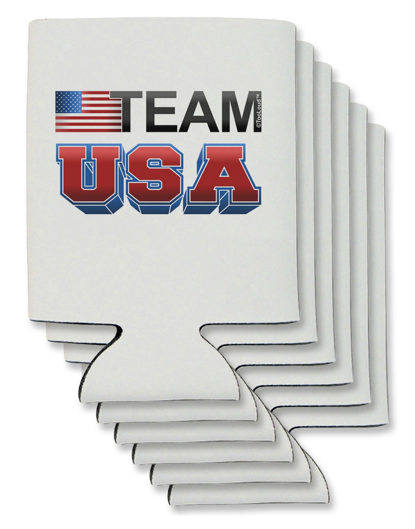 Sporty Team USA Can / Bottle Insulator Coolers-Can Coolie-TooLoud-6-Davson Sales