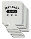 Retired Marines Can / Bottle Insulator Coolers by TooLoud-Can Coolie-TooLoud-6-Davson Sales