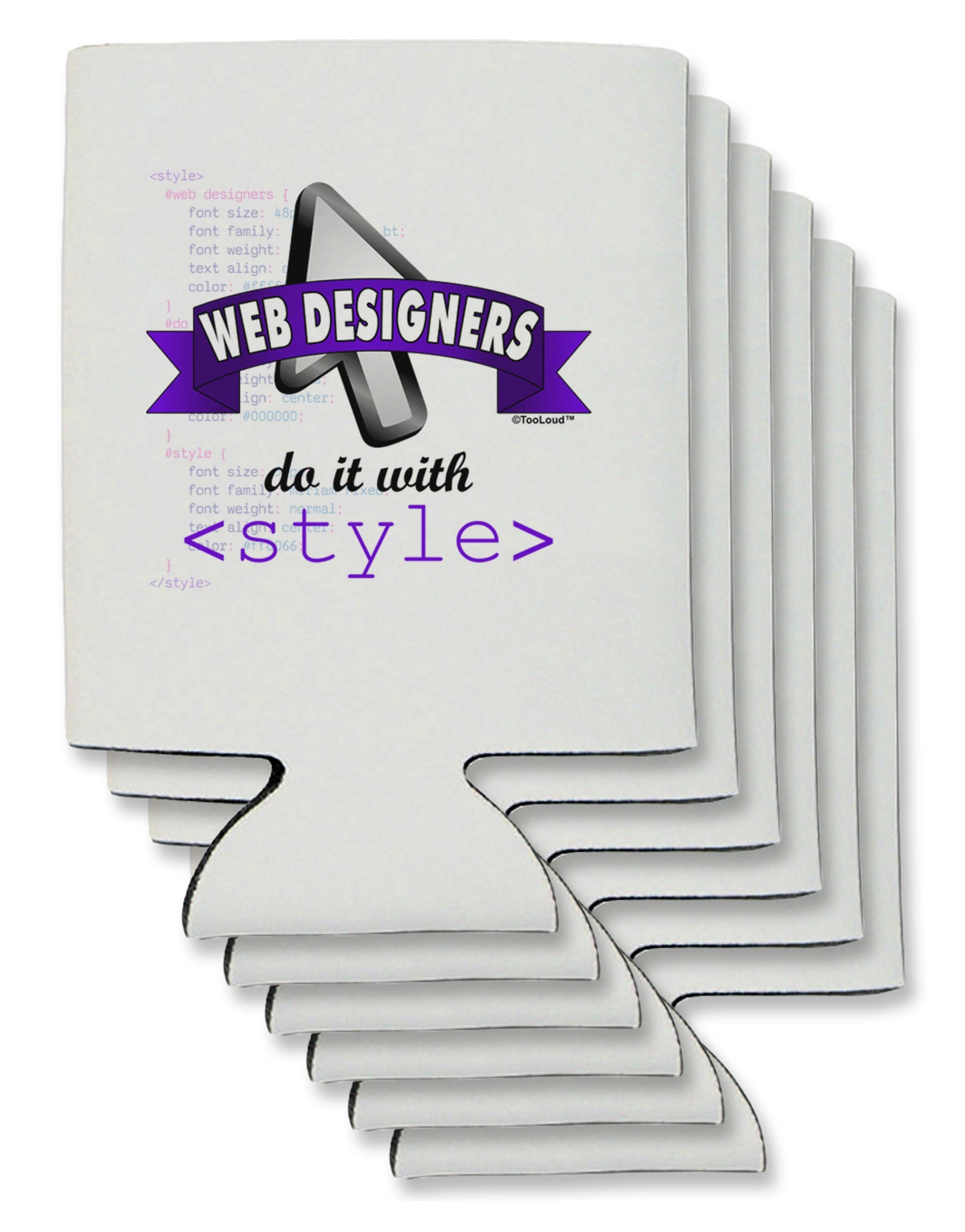 Web Designers - Style Can / Bottle Insulator Coolers-Can Coolie-TooLoud-6-Davson Sales